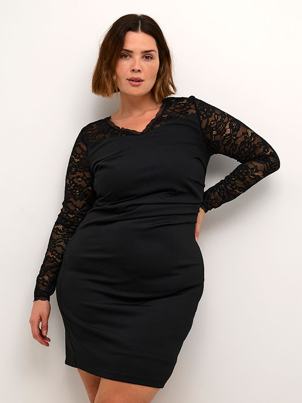 KCINDI - Plus Size Kjole fra Kaffe Curve