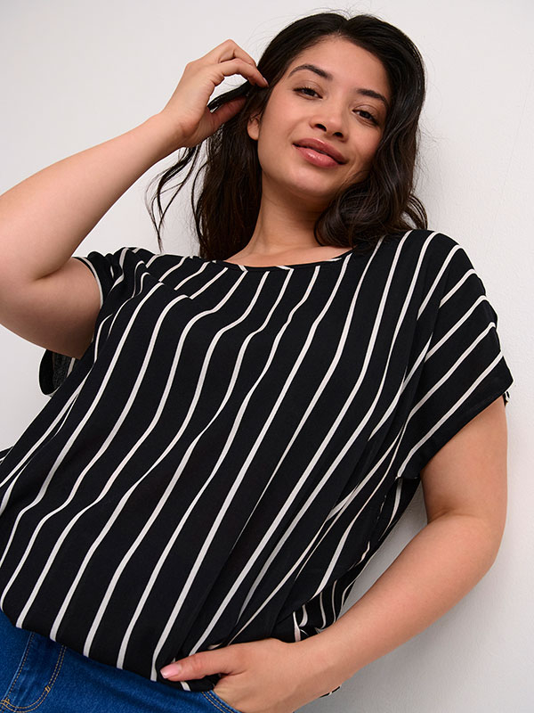 KCBELLA - Plus Size Bluse fra Kaffe Curve