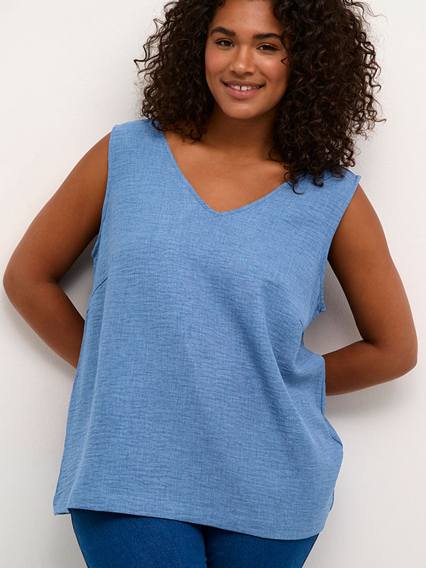 KCELISA - Plus Size Topp fra Kaffe Curve