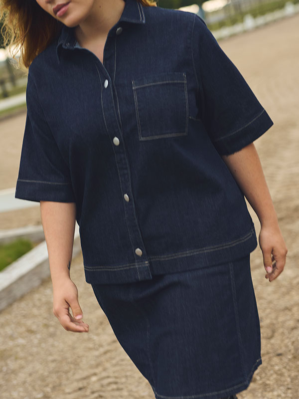 KCKHALA - Plus Size Skjorte fra Kaffe Curve