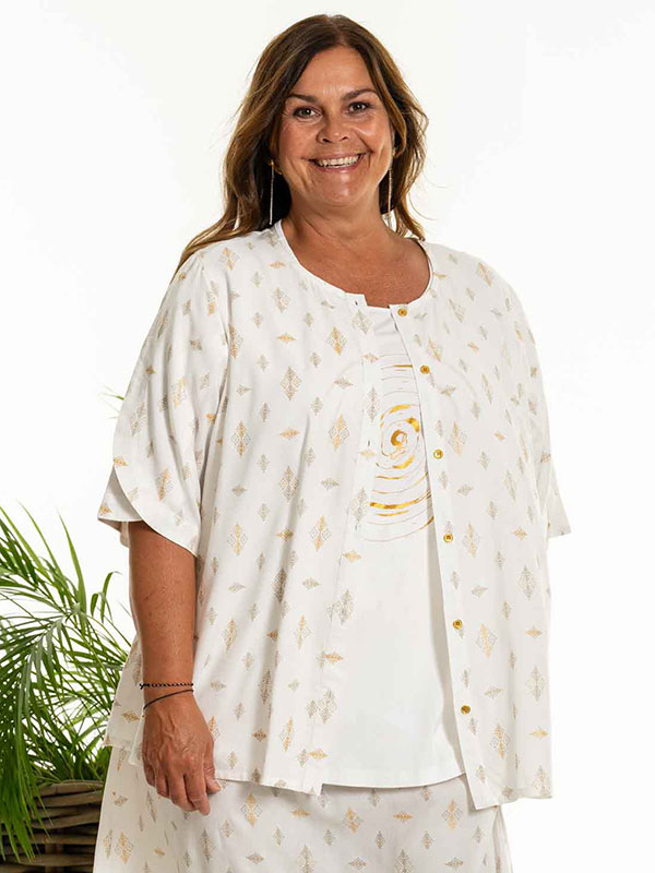 DOLLY - Plus Size Bluse fra Gozzip