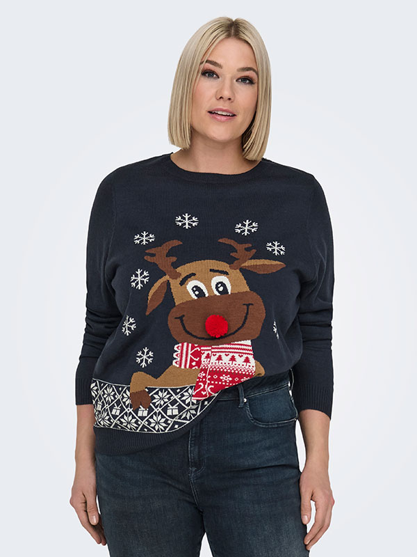 CARXMAS - Plus Size Genser fra Only Carmakoma