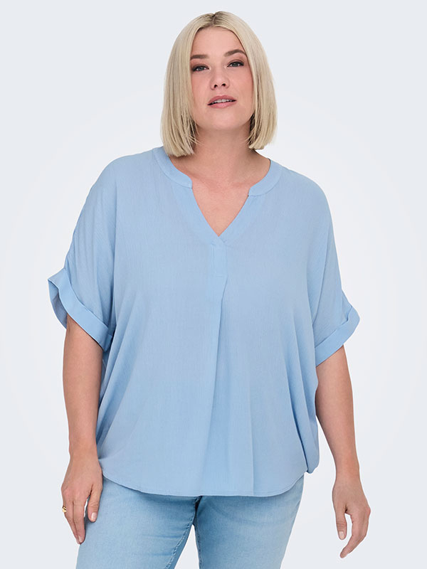 CARMIO - Plus Size Bluse fra Only Carmakoma