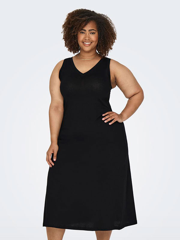 CARMAY - Plus Size Kjole fra Only Carmakoma