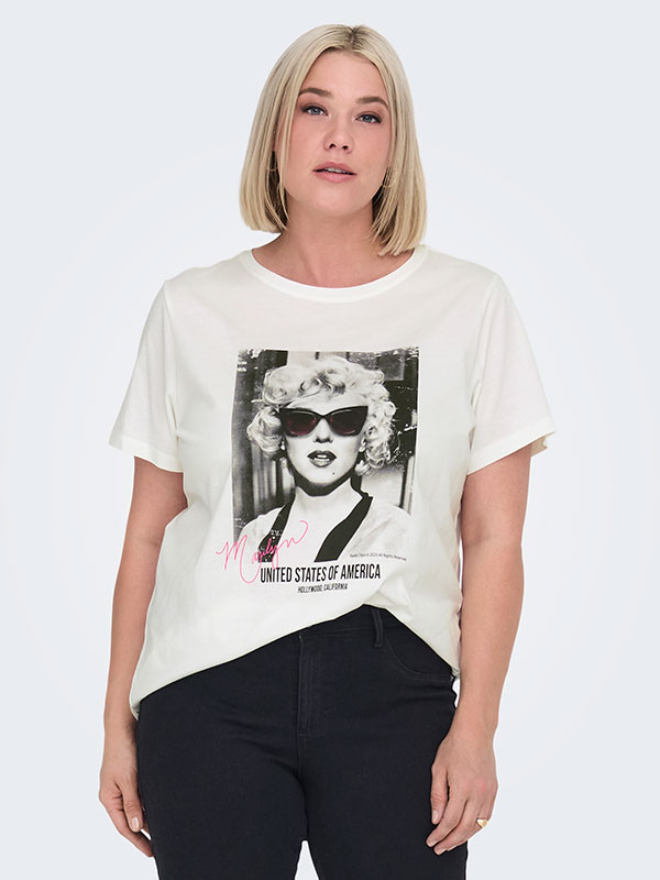 CARNEWMARILYN - Plus Size T-shirt fra Only Carmakoma