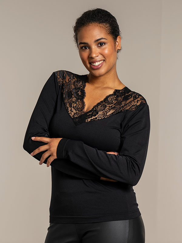 NEW YORK - Plus Size Bluse fra Sandgaard