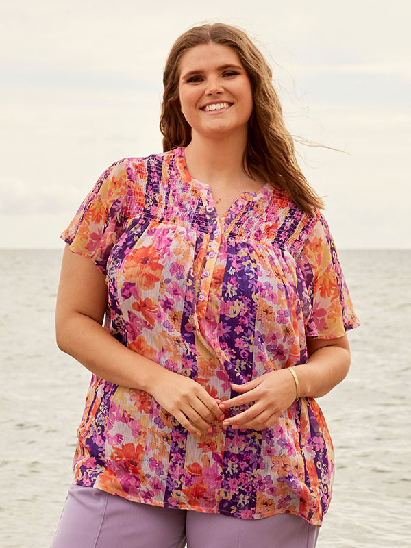 DAVINA - Plus Size Bluse fra Zhenzi